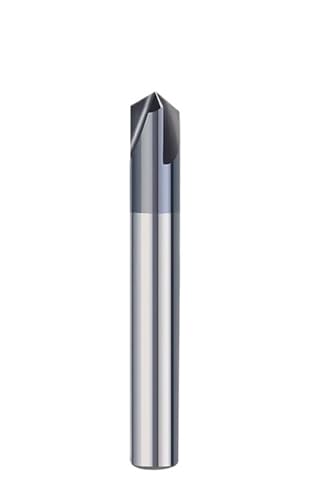 3 Flöten Fasenfräser 60/90/120 Grad Hartmetall-Fasenfräser V-Nut-Fräser 2-12 mm Fräswerkzeug(10xD10x75Lx90D) von EBGAZSPD