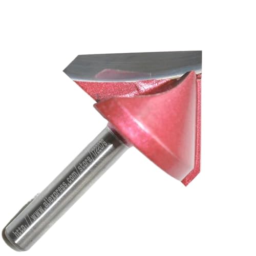 6 mm * 22/32 mm * 60/90/120/150 Grad, Vollhartmetall-Fräser, 3D-V-Bit, Holzbearbeitungswerkzeug(6X32X60degree) von EBGAZSPD