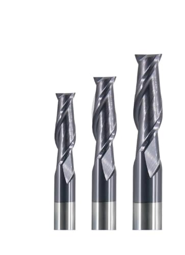 Fräser HRC50 2 Flöte 1mm 3mm 6mm 8mm 12mm 20mm Legierung Hartmetall Fräsen Wolfram Stahl Fräser Ende Mühle(2F D1xD4x50L) von EBGAZSPD
