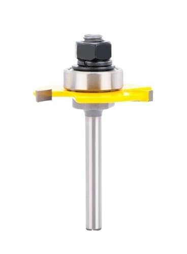 Fräser T-Nut Nutverbindung Montage Router Bit 6mm/12mm 1/4″ 1/2″Schaft Holzfräswerkzeug(12x4x46mm) von EBGAZSPD