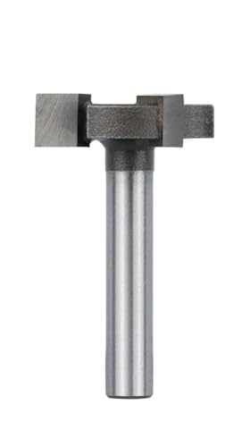 Gerade Kante Schlitzfräser T-Nut-Fräser 6 mm 1/4 Schaft Holzplatte Abflachungsfräser Wolfram-Fräser(6mm shank) von EBGAZSPD