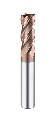 HRC55 Hartmetall-Schaftfräser, beschichteter Fräser for die Metallbearbeitung, Drehfräser, Wolframstahl-Fräser, flacher Schaftfräser(D4xD4x20x100L,10Pcs HRC55 2F) von EBGAZSPD