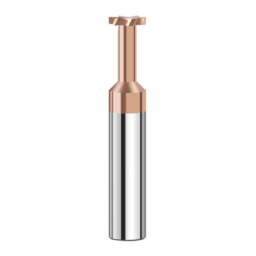Hartmetall-T-Nutfräser-Werkzeuge for die Bearbeitung von Metall, Aluminium, Stahl, Wolframstahl, T-Nut-Schaftfräser 3 4 5 6 7 8 9 10 mm(H3.0,Coating,D6x50L) von EBGAZSPD
