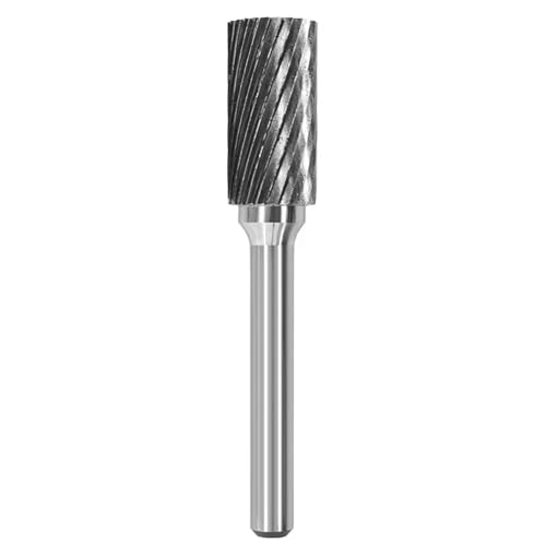 Rotationsfeile aus Wolframstahl, 6–16 mm, Boule-Schlitz mit Klingenoberseite, Hartmetalllegierung, zylindrischer Fräser, Säulentyp for Metall(A1020M06) von EBGAZSPD