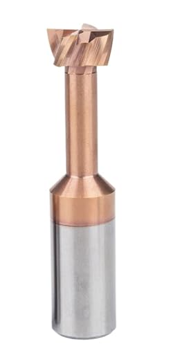 T-Nutfräser TiCN-beschichtetes Hartmetall HRC55 Schaftfräser Legierung Wolframstahl Schlitzfräser for Stahl Aluminium(Steel,D12xH5) von EBGAZSPD