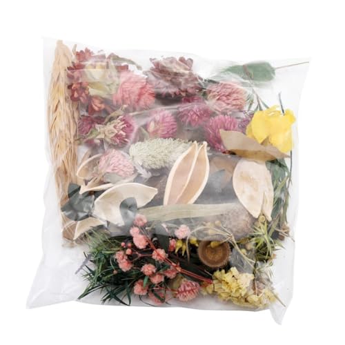 EBHO 1 Packung Trockenblumen, Getrocknete Blumen, Gepresste Blumen, Getrocknete Blumen für Epoxidharz, für DIY-Kunsthandwerk, Kerzenherstellung, Nageldekoration (Zufälliger Stil) von EBHO