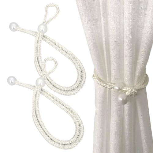 EBHO 2 Stück Perle Raffhalter für Vorhänge, Vorhang Raffhalter, Raffhalter für Gardinen, Gardinen Halterung für Zuhause, Büro, Fenster Dekorativ EBHO 2 Stück Perle Raffhalter für Vorhänge, Vorhang Raffhalter, Raffhalter für Gardinen, Gardinen Halterung für Zuhause, Büro, Fenster Dekorativ von EBHO