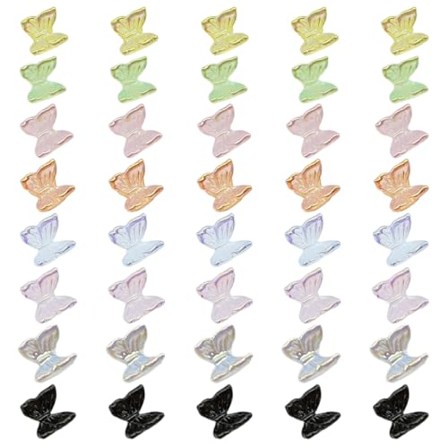 EBHO 40 Stück Nail Charms, Schmetterlingsformen Aurora Nagelanhänger, 3D Schmetterling, Nagelschmuck, Dekorationen für Frauen, Mädchen, Nagelkunst, Design, Basteln EBHO 40 Stück Nail Charms, Schmetterlingsformen Aurora Nagelanhänger, 3D Schmetterling, Nagelschmuck, Dekorationen für Frauen, Mädchen, Nagelkunst, Design, Basteln von EBHO