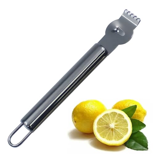 EBHO Schwarz 304 Rostfreier Stahl Zitronenreibe, Zestenreißer, Orangenschäler, Apfelsinenschäler, für Gin Cocktails Limetten Orangen Küchen Werkzeug EBHO Schwarz 304 Rostfreier Stahl Zitronenreibe, Zestenreißer, Orangenschäler, Apfelsinenschäler, für Gin Cocktails Limetten Orangen Küchen Werkzeug von EBHO
