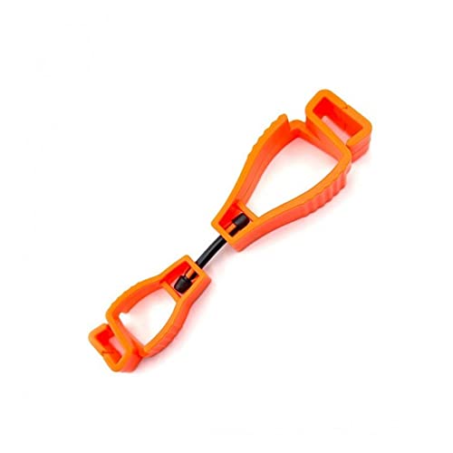 EBSBAG 5 Stück Clips Handschuhclips Halter Anhänger Arbeitsgeräte Handschuhgreifer Clips Outdoor (Color : Orange, Size : 5pcs) von EBSBAG