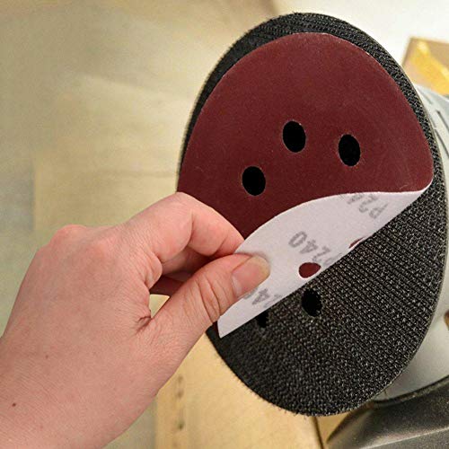 100 Pcs 5-Zoll-Schleifscheiben mit 8 Löchern für Orbitalschleifer-Grit Levels 80-3000 Sortiment für Oberflächen (BLACK) von EBTOOLS