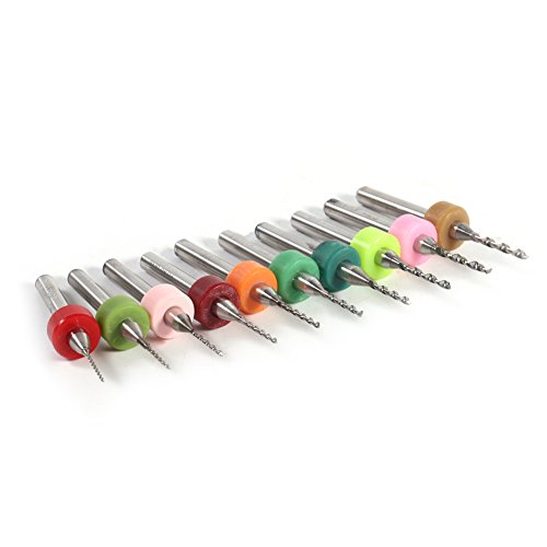 10pcs 0,6-1,5 Mm Zementierte Carbid-Bohrerbits für PCB mit Einfacher Speicherhülle von EBTOOLS
