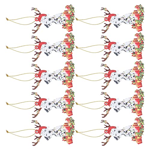 10pcs Festliche Hölzerne Ornamente - für Weihnachtsdekorationen und, Ideal für eine Feier Zum Urlaub 10pcs Festliche Hölzerne Ornamente - für Weihnachtsdekorationen und, Ideal für eine Feier Zum Urlaub von EBTOOLS