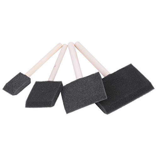 4 PCs/Set Foam Schwamm Pinsel mit Holzgriff Zum Malerei, Graffiti & - Einfach zu Bedienen & Gebrauchen & 4 PCs/Set Foam Schwamm Pinsel mit Holzgriff Zum Malerei, Graffiti & - Einfach zu Bedienen & Gebrauchen & von EBTOOLS