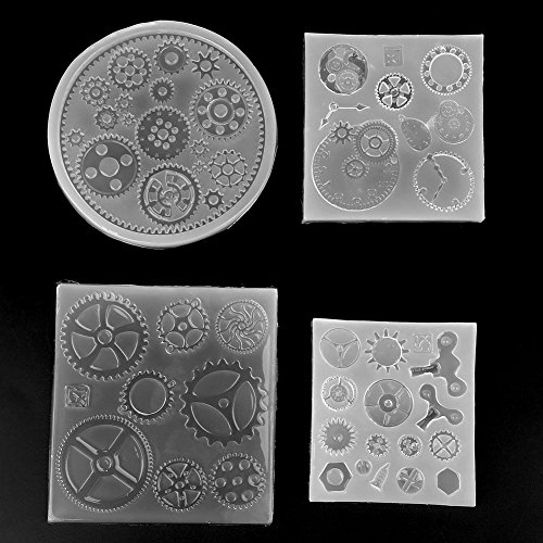 4-teiliges Set Zahnradform aus Silikon, 3D-Silikonform für Schokolade, chen, Fondant, DIY, nstharz, Schmuck, Anhänger, ration für Zuckerbäckerei, chendekoration, Cupcake. 4-teiliges Set Zahnradform aus Silikon, 3D-Silikonform für Schokolade, chen, Fondant, DIY, nstharz, Schmuck, Anhänger, ration für Zuckerbäckerei, chendekoration, Cupcake. von EBTOOLS