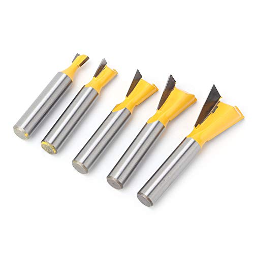 5 PCs Holzbearbeitungs -Schwalbenschwanz -Router Bit für Schrank-, Türrahmen und Bilderrahmen Tischlerei 5 PCs Holzbearbeitungs -Schwalbenschwanz -Router Bit für Schrank-, Türrahmen und Bilderrahmen Tischlerei von EBTOOLS