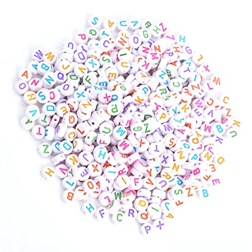 500pcs Farbenfrohe Acrylalphabet-Perlen A-Z für DIY-Armband-Halskette, Lustiges Bildungsinstrument für 500pcs Farbenfrohe Acrylalphabet-Perlen A-Z für DIY-Armband-Halskette, Lustiges Bildungsinstrument für von EBTOOLS