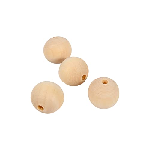 50pcs 20 Mm Unbemalt Runde Holzperlen für Handwerk, Schmuckherstellung und DIY -Projekte 50pcs 20 Mm Unbemalt Runde Holzperlen für Handwerk, Schmuckherstellung und DIY -Projekte von EBTOOLS