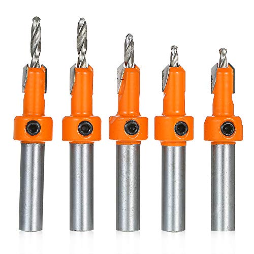 5pcs Countersink -Bohrer -Bit mit HEX Schlüssel für Holzbearbeitungsschrauben Installation Premium Qualität und Effiziente Leistungsanhöhe 5pcs Countersink -Bohrer -Bit mit HEX Schlüssel für Holzbearbeitungsschrauben Installation Premium Qualität und Effiziente Leistungsanhöhe von EBTOOLS