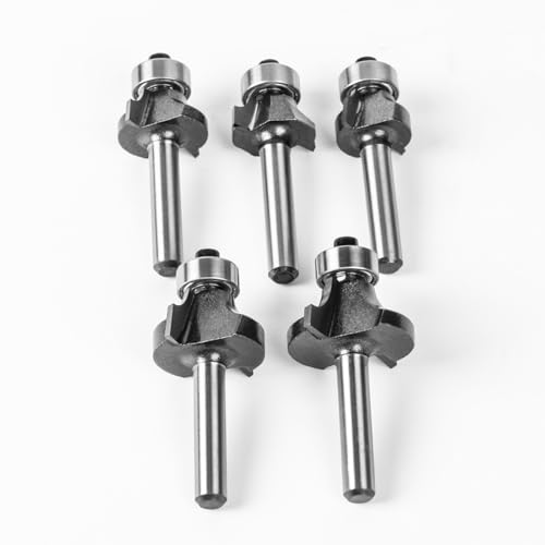 5pcs Tungstenstahl Oy Router -Bits für Holzbearbeitung - Ming Straight Ling Rong mit 6 Mm Schaft und e (Set B) von EBTOOLS