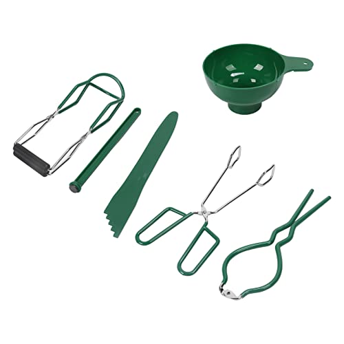 6 PCs Konserven -Kit mit Trichter, Zange, Blase Pro, Glasschlüssel, ER und Magnetischer Deckel für Einfache Marmeladenherstellung von EBTOOLS