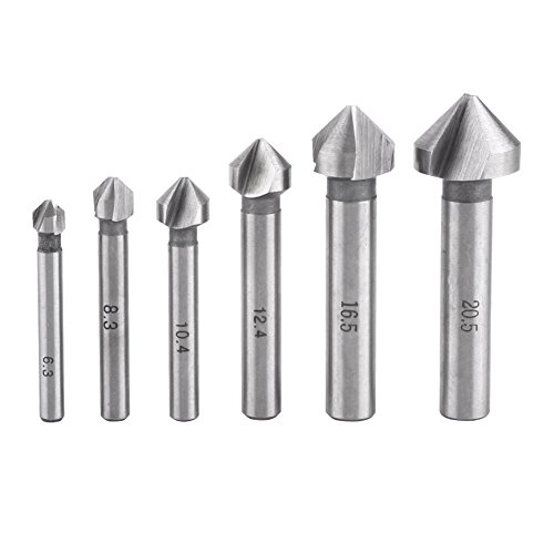 6pcs Hochgeschwindigkeitsstahl Countersink Ter -Bits - Chamfe -Werkzeug für Holz, Aluminium und Kunststoff. 6pcs Hochgeschwindigkeitsstahl Countersink Ter -Bits - Chamfe -Werkzeug für Holz, Aluminium und Kunststoff. von EBTOOLS