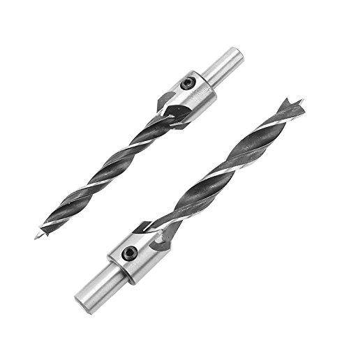 7-teiliger Stahl 5 TES Countersink-Bohrer-Bit mit Hex-Schlüssel für Holzbearbeitung und Plastikprojekte M-10mm von EBTOOLS