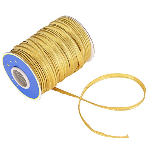 70YD Extra -Bias Tape Pasping Trimm 1 Cm Breite Zum Nähen, Handwerk und Wohnungsbauprojekte (GOLD) von EBTOOLS