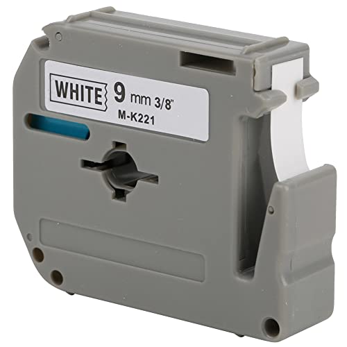 9mm Pet Label Tape Accessoires M-K221 Kompatibel mit Druckern PT-65/70/80 und Vielseitig von EBTOOLS