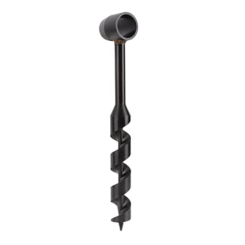 Black Manual Auger Drill - Tragbares Hochschaltwerkzeug für Holzbearbeitung und Überleben Im Freien - Leichtes Design für die Einfache Verwendung (25-230 mm) von EBTOOLS