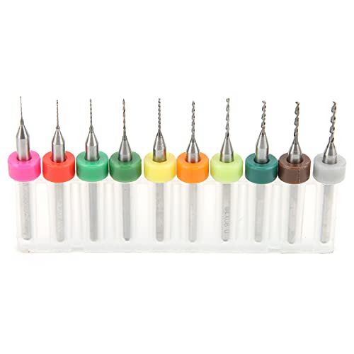 EBTOOLS 10pcs Wolframstahlbits für PCB & CNC-Bohrungen 0,3 Bis 2 Mm Spirale von EBTOOLS