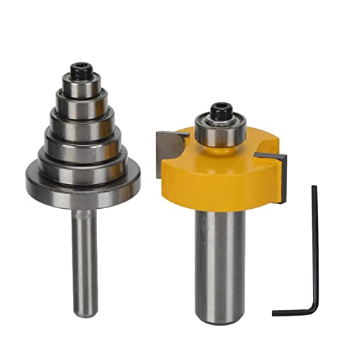 EBTOOLS 2 Rabbiner -Router -Bit Set, Silbergelb Typ Am Rabbiner Tenon Fräser, Kompatibel mit /2in Shank EBTOOLS 2 Rabbiner -Router -Bit Set, Silbergelb Typ Am Rabbiner Tenon Fräser, Kompatibel mit /2in Shank von EBTOOLS