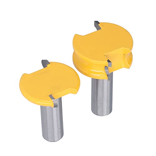 EBTOOLS 2pcs T Typ -Router -Bit für Holzbearbeitungs Kantenwerkzeug mit Legierungskopf, Schnellschneidemittel und Vielseitigem Dienstprogramm, /4in (1/2 Zoll) von EBTOOLS