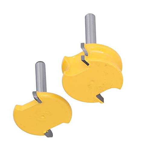 EBTOOLS 2pcs T Typ -Router -Bit für Holzbearbeitungs Kantenwerkzeug mit Legierungskopf, Schnellschneidemittel und Vielseitigem Dienstprogramm, /4in (1/4 Zoll) von EBTOOLS