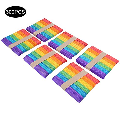 EBTOOLS 300pcs Farbenfrohe Holz -Eisstangen für DIY -Kunsthandwerk, Kinderkunstprojekte, Sommeraktivitäten EBTOOLS 300pcs Farbenfrohe Holz -Eisstangen für DIY -Kunsthandwerk, Kinderkunstprojekte, Sommeraktivitäten von EBTOOLS