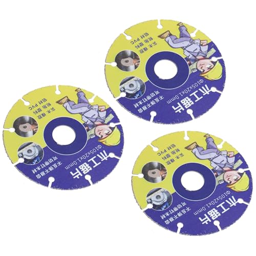 EBTOOLS 3pcs High Mangan Stahlkreissägenklingen Zum Schneiden von Holz, Reifen und PVC | Mehrzweck-Schneidräder EBTOOLS 3pcs High Mangan Stahlkreissägenklingen Zum Schneiden von Holz, Reifen und PVC | Mehrzweck-Schneidräder von EBTOOLS