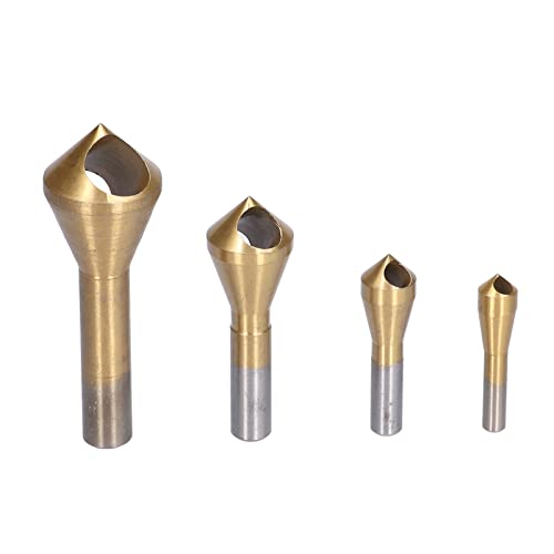 EBTOOLS 4PCS Hochgeschwindigkeits-Stahl Countersink Debring Drill Bit Set für Komplettes Metall, Holz und Kunststoff Finishing EBTOOLS 4PCS Hochgeschwindigkeits-Stahl Countersink Debring Drill Bit Set für Komplettes Metall, Holz und Kunststoff Finishing von EBTOOLS