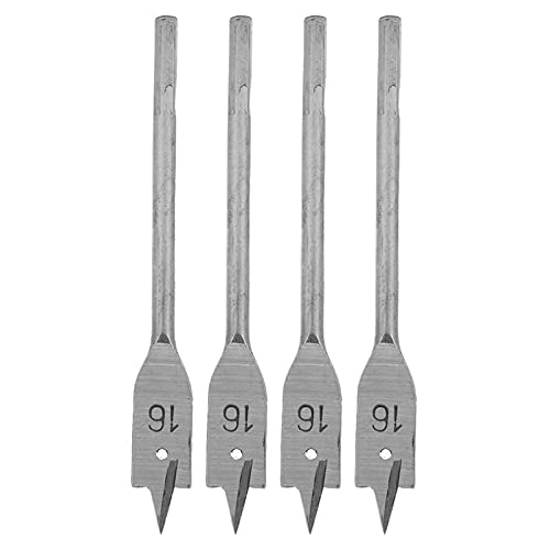EBTOOLS 4pcs Hohe Kohlenstoffstahl Flache Holzbohrgeräte für -Holzbearbeitung - Lochöffner Werkzeuge 16mm von EBTOOLS