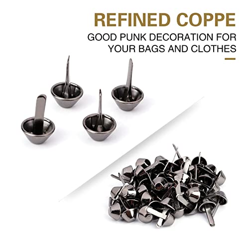 EBTOOLS 50pcs Goldene Kegelfüße Nagelkopf -Bolzenspitze für Handtasche und Lederhandwerk, Dekoration Supplies (10 mm) von EBTOOLS