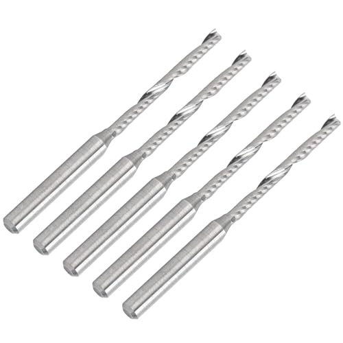 EBTOOLS 5pcs Tungstenstahl Spiralrouter Bits Holzschnitzschneider, Cutter Set für den Professionellen Gebrauch, 3,175 X 2 X 22 45 Mm EBTOOLS 5pcs Tungstenstahl Spiralrouter Bits Holzschnitzschneider, Cutter Set für den Professionellen Gebrauch, 3,175 X 2 X 22 45 Mm von EBTOOLS