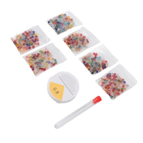 EBTOOLS 615pcs Farbenfrohe Künstliche Glasperlen für Schmuckherstellung - für DIY -Kunsthandwerk, Armbänder, Halsketten und Ohrringe von EBTOOLS