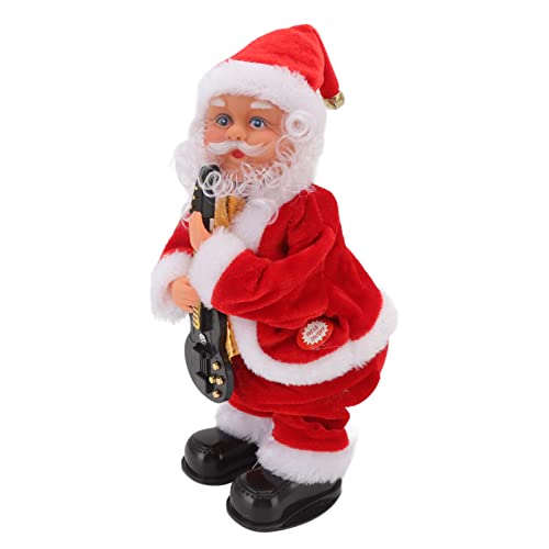 EBTOOLS Elektrische Musikalische Tanzende Weihnachts -Old -Mann -Puppengeschenk - Farbenfrohe Hüftendekoration für Feiertage und Besonderheit (Gitarre) von EBTOOLS