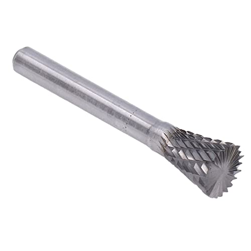 EBTOOLS Inverted Cone Burr -Datei YG8 Legierung N Form Doppelmänner Bits für die Herstellung von Hochwerkzeugen von EBTOOLS