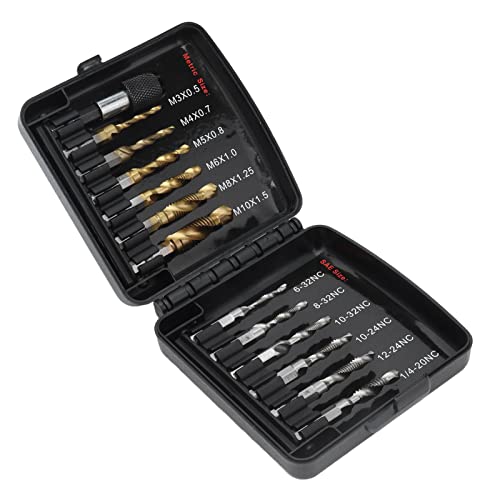 EBTOOLS Kombinierter Tap -Bohrer -Bit Set HSS mit Schnellem Änderungsadapter /4in für Verschiedene Anwendungen Plattiert EBTOOLS Kombinierter Tap -Bohrer -Bit Set HSS mit Schnellem Änderungsadapter /4in für Verschiedene Anwendungen Plattiert von EBTOOLS