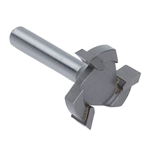 EBTOOLS Router-Bit-T-förmiger Multifunktionaler Mühlenschneider für CNC-Router, Ideal Zum Schlitzen und Trimmen von Holz und MDF mit Aufbewahrungsbox (Quarzsand) von EBTOOLS