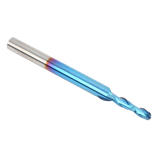 EBTOOLS Spiralendschneider 2 Flöten Blau Geplattter CNC -Router -Bit für Holz-, Acryl und Plastikhandwerk von EBTOOLS