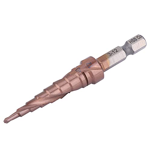 EBTOOLS Stiefmaschinenbohrer mit Kobaltbeschichtung - Hochgeschwindigkeits -Stahl Hex Schaft Multifunktionswerkzeug für Edelstahl, Aluminium und Holz, 3-12 Größen Erhältlich (3-12) von EBTOOLS