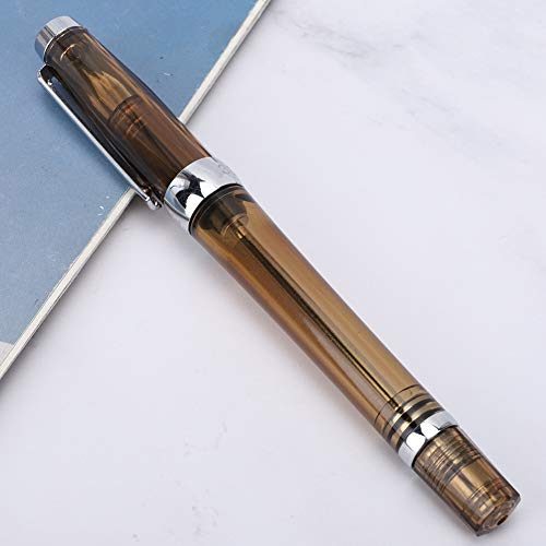 EBTOOLS Transparenter Füllfederhalter mit Großer Kapazität für das Schreiben von Unternehmen - 0,5 Mm NIB, Ideal für Büro- und Schulmaterialien (#2) von EBTOOLS