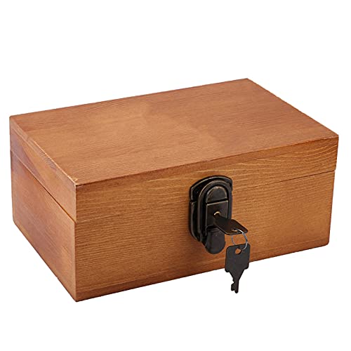 EBTOOLS Vintage Holzspeicherbox mit Wunderschönem Druck - für Wohnkultur-, Organisations- und Fotografie Requisiten (Gebackene farbige Fleischbällchen) von EBTOOLS