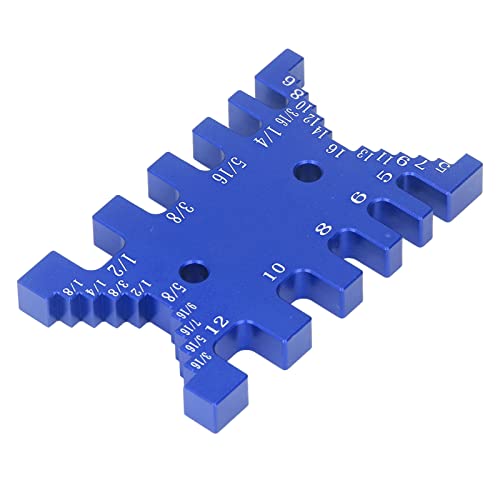 EBTOOLS Zapfenplatte mit Schwalbenschwanz -Jig - Holzbearbeitungsinstrument mit & Kaiserlicher Skala Aluminiumlegierung Design Blau Blau (BLUE) von EBTOOLS